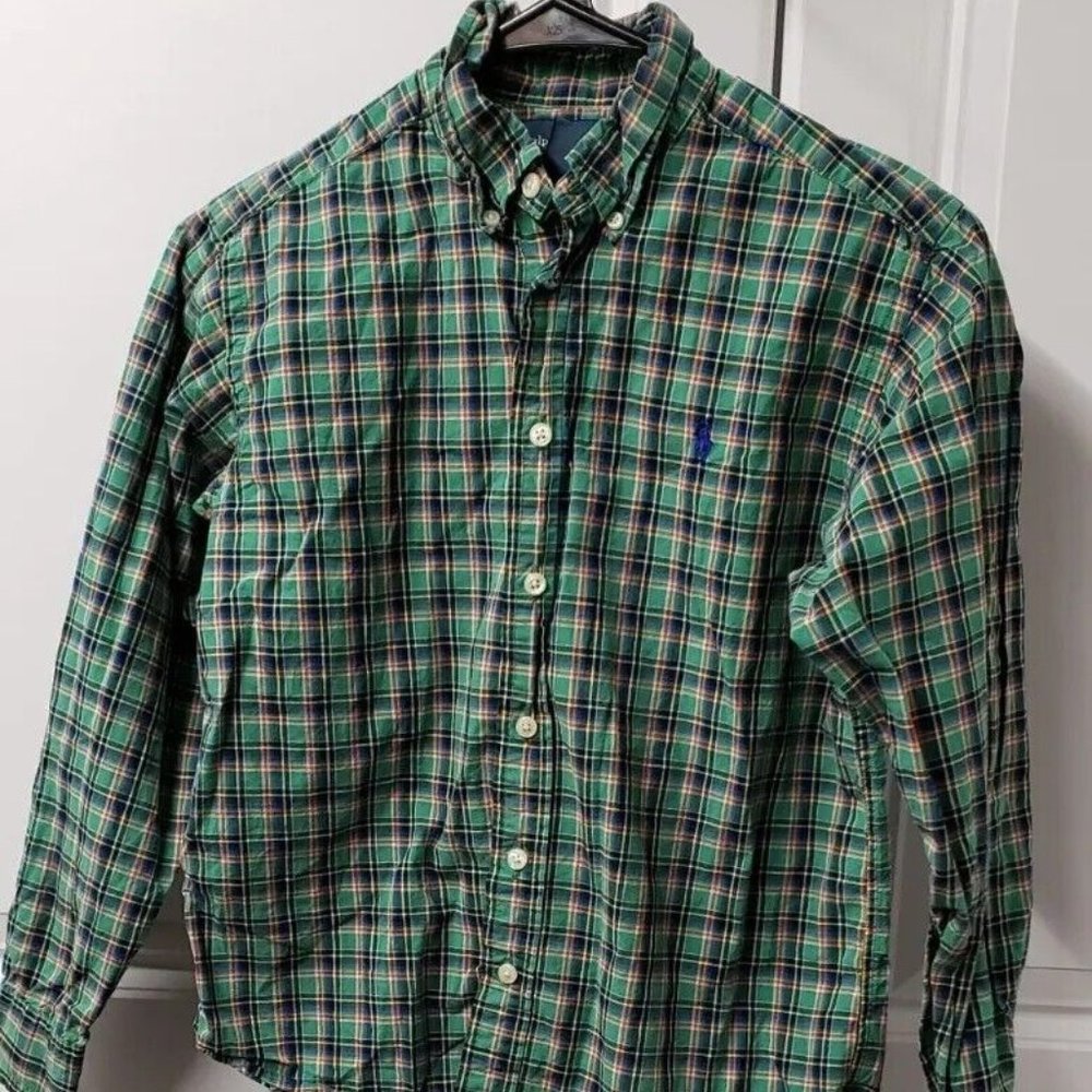 Ralph Lauren Boys Button Up Shirt  Size: Medium  Long Sleeve